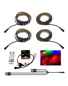 HDX Engine Bay Accent Lighting Kit with LED Strips, Bluetooth Controller, Remote and all wires – 44Watt 
