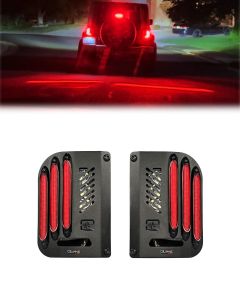 Jeep Wrangler JK Flush Mount LED Tail Lights – B.A.S.S. Technology – Sequential Turns – Bright Reverse - Metal Tek Series