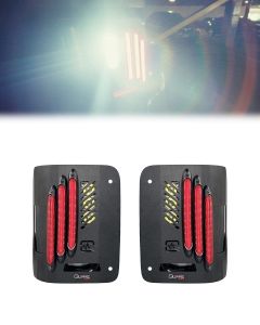 Jeep Wrangler JL Flush Mount LED Tail Lights – B.A.S.S. Technology – Sequential Turns – Bright Reverse - Metal Tek Series