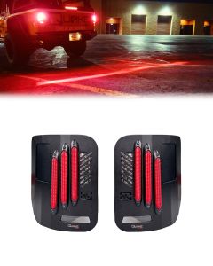 Jeep Gladiator JT Flush Mount LED Tail Lights – B.A.S.S. Technology – Sequential Turns – Bright Reverse - Metal Tek Series