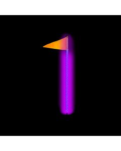 4 Foot RGB Glow Stixxs Whip Light Kit - Single 