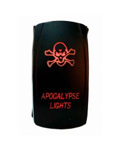 Rocker Switch Apocalypse 2 Way 5 Pin Red