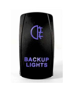 Rocker Switch Backup 2 Way 5 Pin Blue