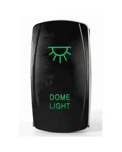 Rocker Switch Dome Lights 2 Way 5 Pin Green