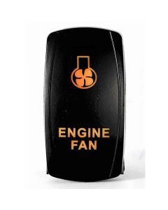 Rocker Switch Engine Fan 2 Way 5 Pin Amber