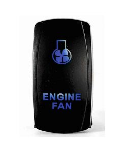 Rocker Switch Engine Fan 2 Way 5 Pin Blue