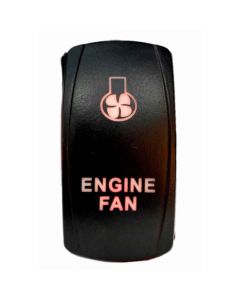 Rocker Switch Engine Fan 2 Way 5 Pin Red