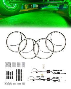 16” Glow Wheel LED Lights – Ultra Bright RGB 360° Uniform Illumination Technology - Universal