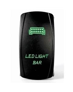 Rocker Switch LED Light Bar 2 Way 5 Pin Green