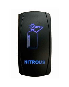 Rocker Switch Nitrous 2 Way 5 Pin Blue