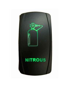 Rocker Switch Nitrous 2 Way 5 Pin Green