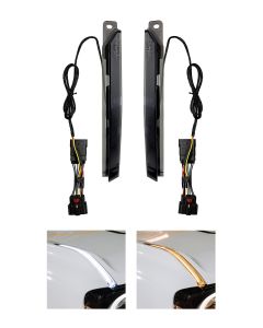 2021+ Ford Bronco Smoked Mega-Bright Trail Sight Delete DRL with Sequential Turn Signals