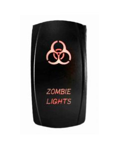 Rocker Switch Zombie 2 Way 5 Pin Amber