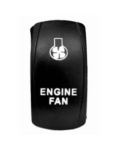 Rocker Switch Engine Fan 2 Way 5 Pin White
