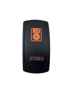 Rocker Switch Stereo 2 Way 5 Pin Amber