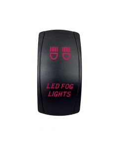 Rocker Switch Led Fog Lights 2 Way 5 Pin Red