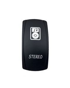 Rocker Switch Stereo 2 Way 5 Pin White
