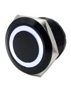 Momentary Flush Mount Switches 5 Pin 5 Amp Black/White