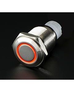 On/Off Flush Mount Switches 5 Pin 5 Amp Chrome/Amber