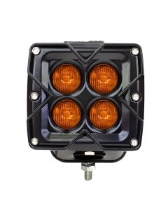 3 Inch 40-Watt Seismic Series Yellow Work Light Pod – Flood Beam – Single Unit