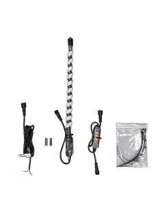 14 Inch RGB Glow Stixxs AM/FM Stubby Radio Antenna 