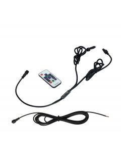HD RGB Whip Dual 316 Effects RF Controller 11 Inch Power Side