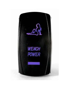 Rocker Switch Wench Power 2 Way 5 Pin Blue